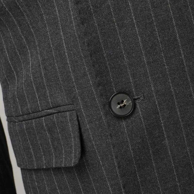 Men's High Quality Haute Couture Classic Single Breasted Suit Set Direct Production From Supplier Double Row 2 Buckle 2 Pieces - Image 5
