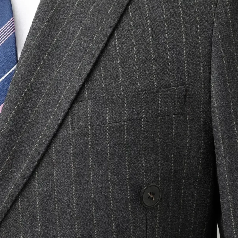Men's High Quality Haute Couture Classic Single Breasted Suit Set Direct Production From Supplier Double Row 2 Buckle 2 Pieces - Image 6