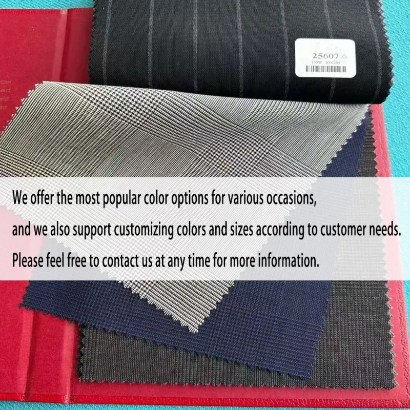 Men's Wedding Dress Black Striped 2-Piece Business Suit Custom Fitted and Breathable New Design - Image 5