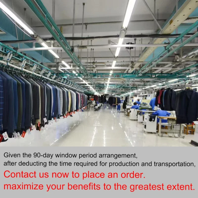 Manufacturer Customized Men's 2-Piece Business Breathable Worsted Suit Luxury Pants Suits for Wedding Church - Image 6