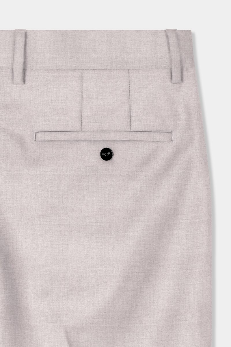 Clamshell Cream Wool Rich Bandhgala Suit - Image 10
