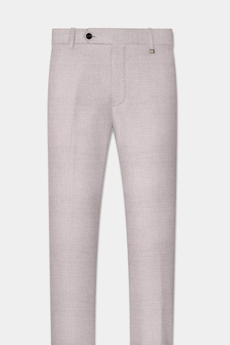 Clamshell Cream Wool Rich Bandhgala Suit - Image 11