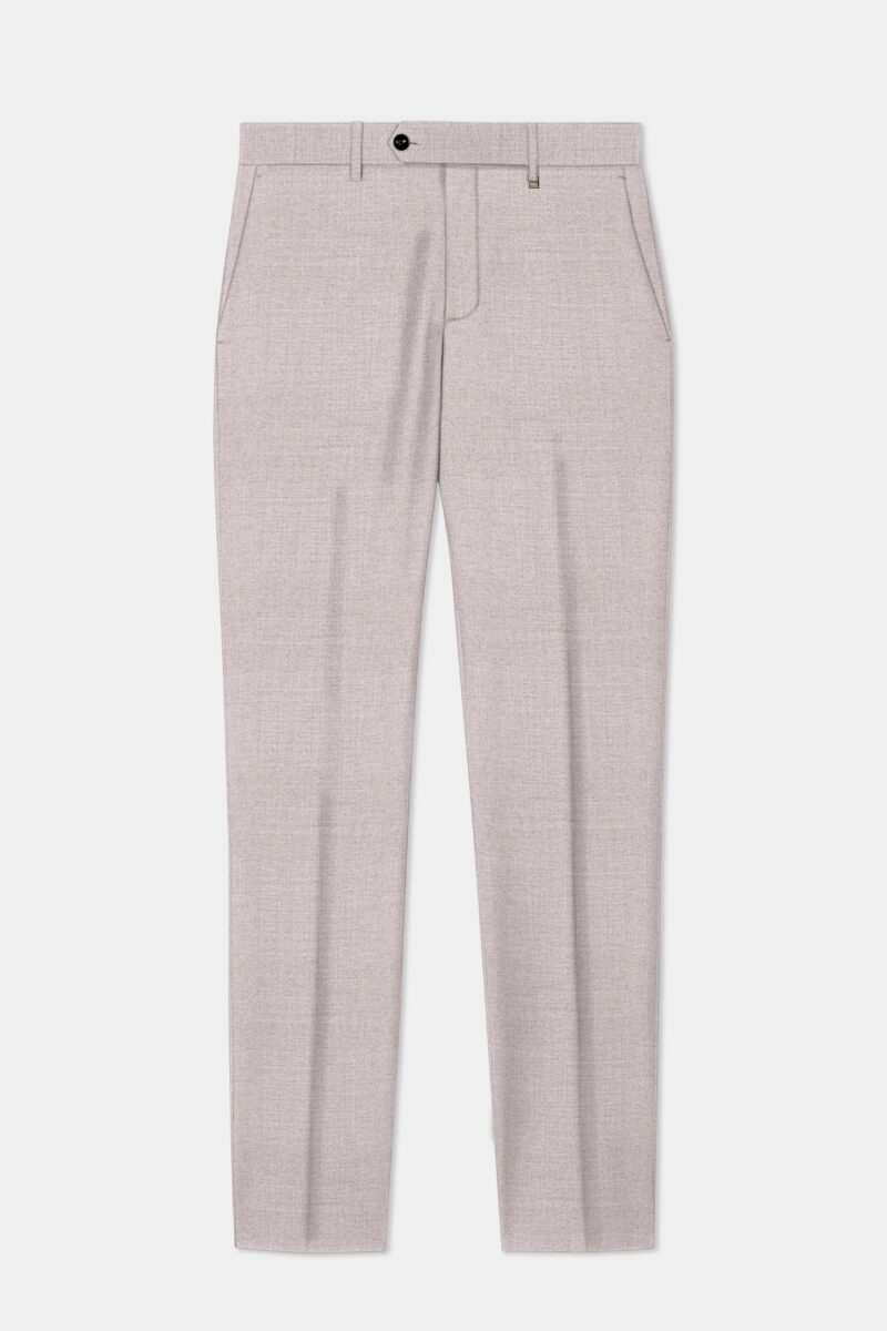 Clamshell Cream Wool Rich Bandhgala Suit - Image 12