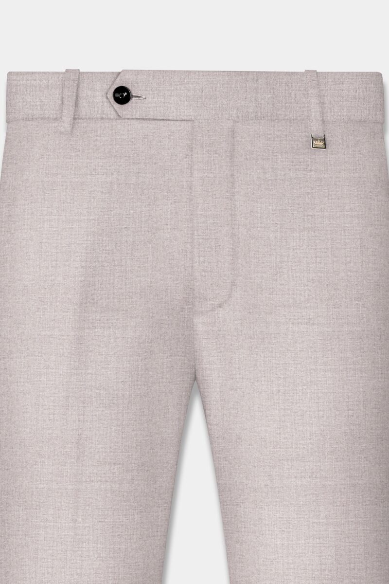 Clamshell Cream Wool Rich Bandhgala Suit - Image 9