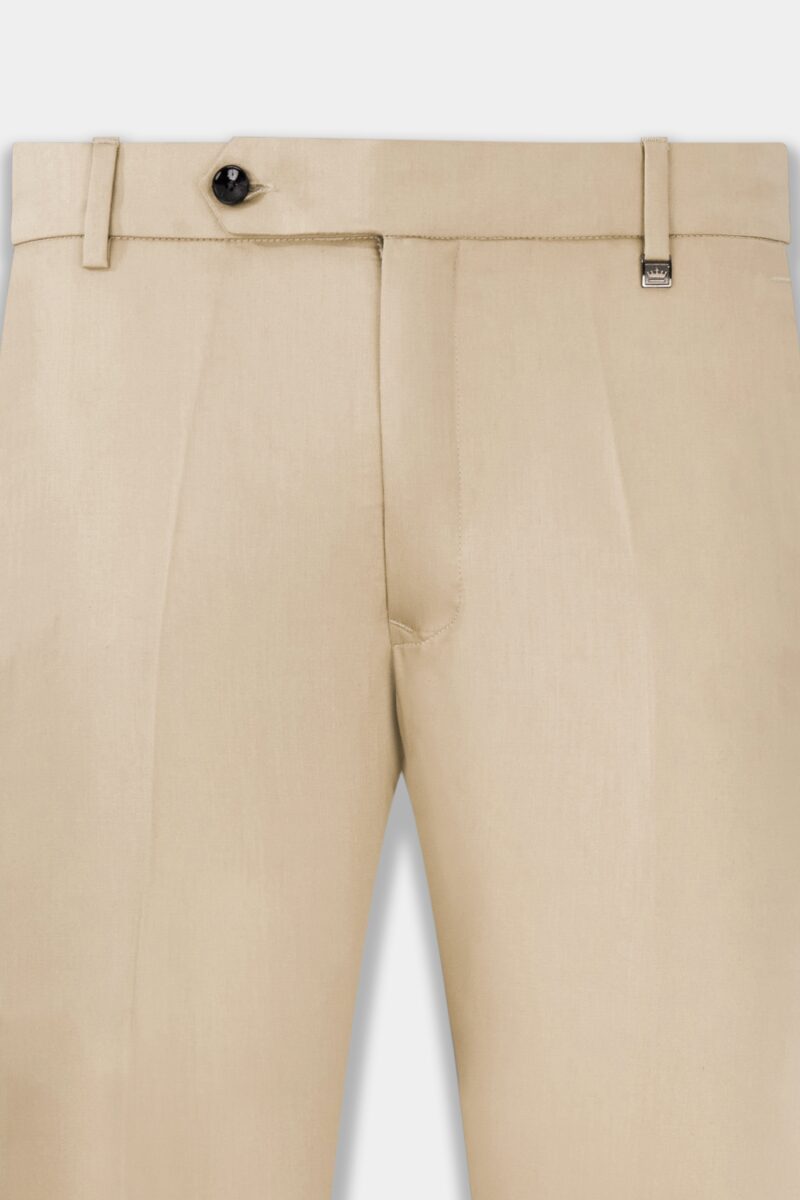 Asphalt Brown Crushed Velvet Bandhgala Suit - Image 13
