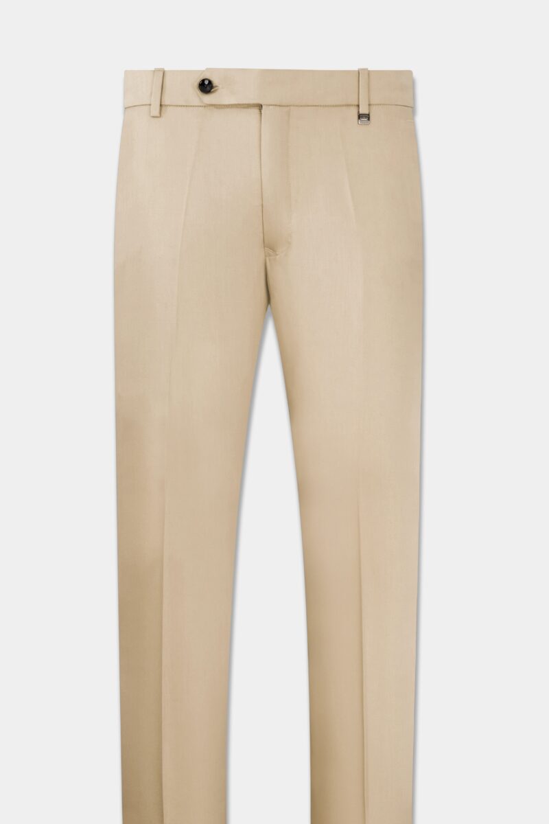 Asphalt Brown Crushed Velvet Bandhgala Suit - Image 14