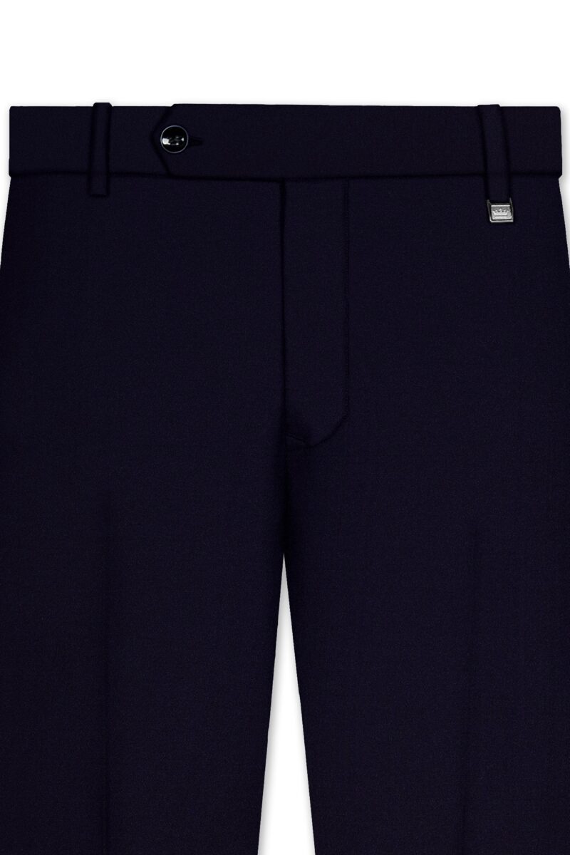 Vistaro-Korean Blue (The Best Blue We Have) Wool Rich Bandhgala Stretchable traveler Suit - Image 11