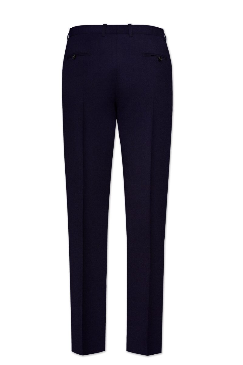 Vistaro-Korean Blue (The Best Blue We Have) Wool Rich Bandhgala Stretchable traveler Suit - Image 13