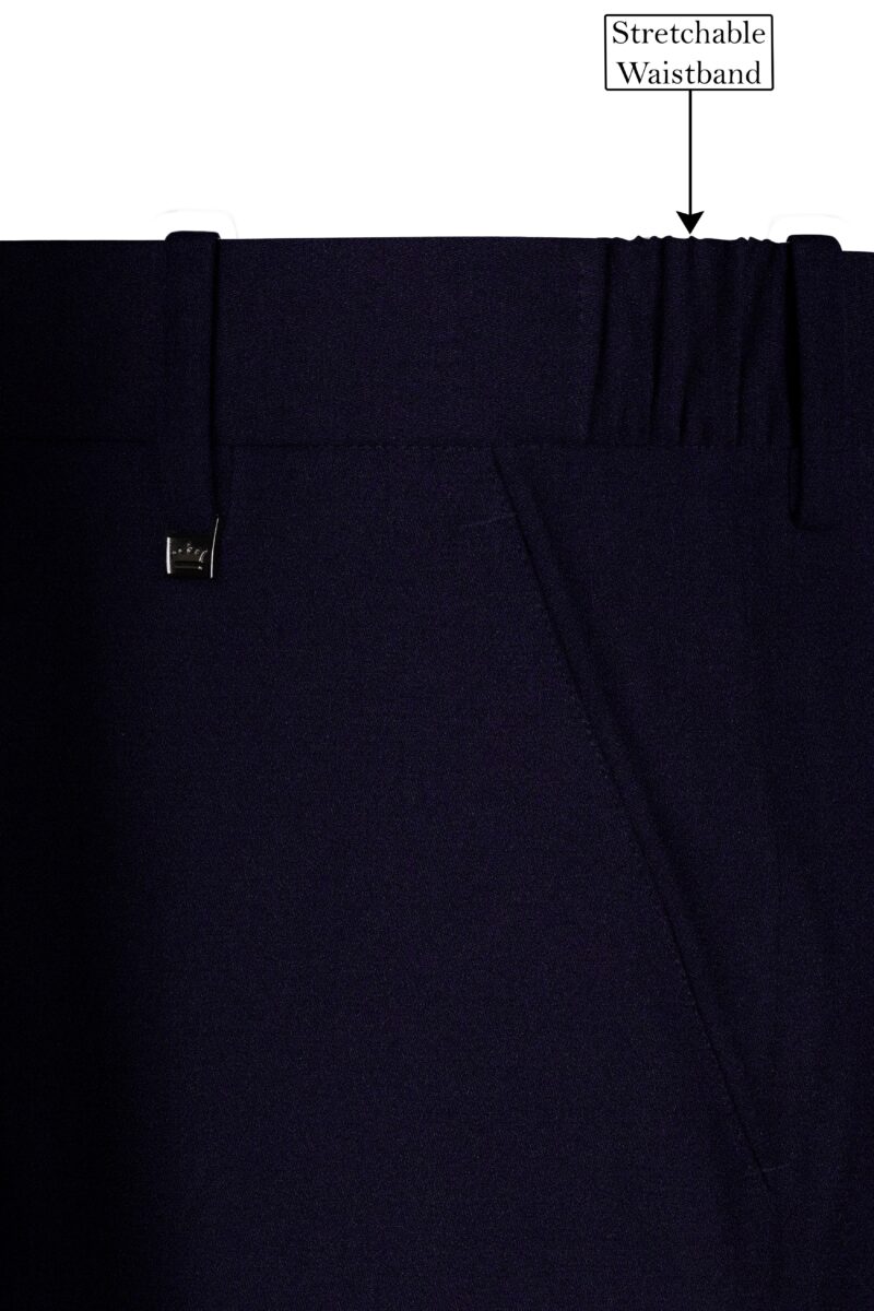 Vistaro-Korean Blue (The Best Blue We Have) Wool Rich Bandhgala Stretchable traveler Suit - Image 14